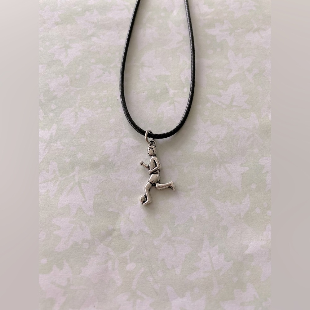 Soccer Player Cord Necklace